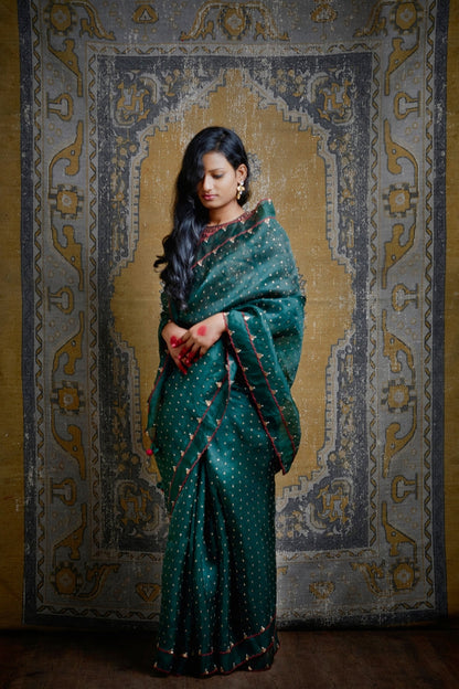 Udita Green Saree