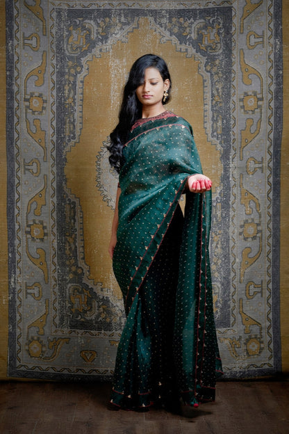 Udita Green Saree